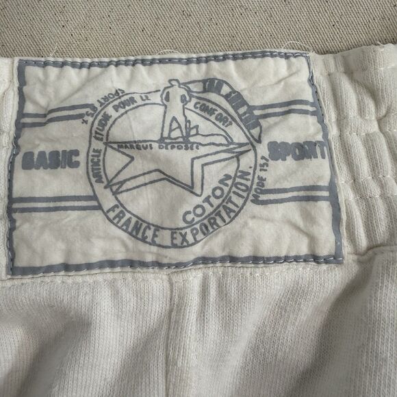 Vtg 80s Ton Sur Ton Sweat Pants Women Size Small/Medium Off-White *yellow stain - Picture 9 of 11